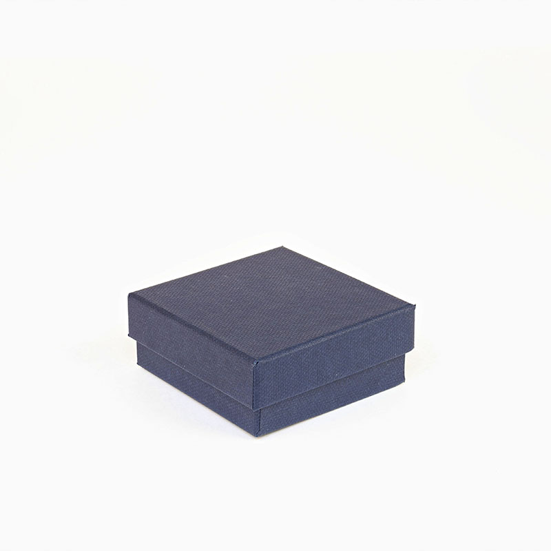 Écrin vide-poche carton aspect grainé mat bleu marine