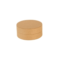 Écrin bague rond carton mat noir