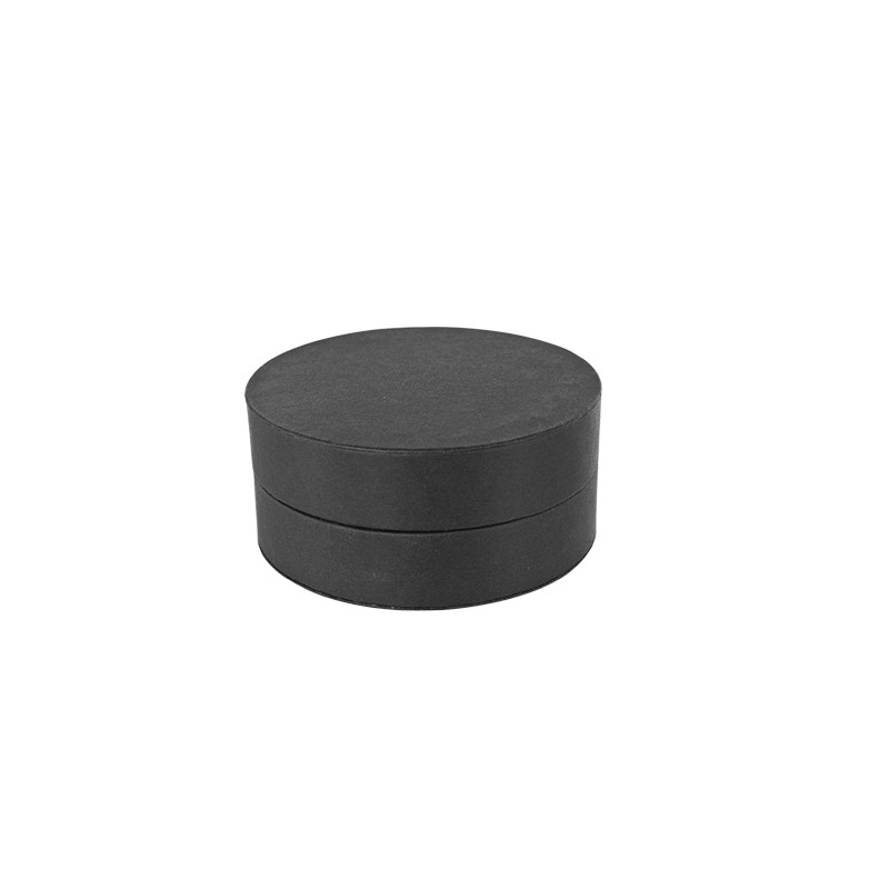 Écrin bague rond carton mat noir