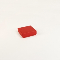 Écrin bague/vide-poche carton mat rouge