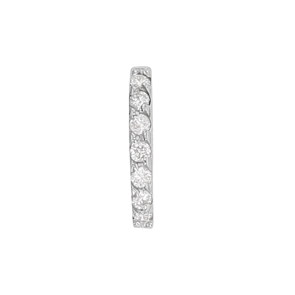 Bélière Or gris 750/1000 pavées de 7 diamants 0,06 ct