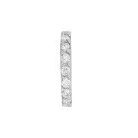 Bélière Or gris 750/1000 pavées de 7 diamants 0,06 ct