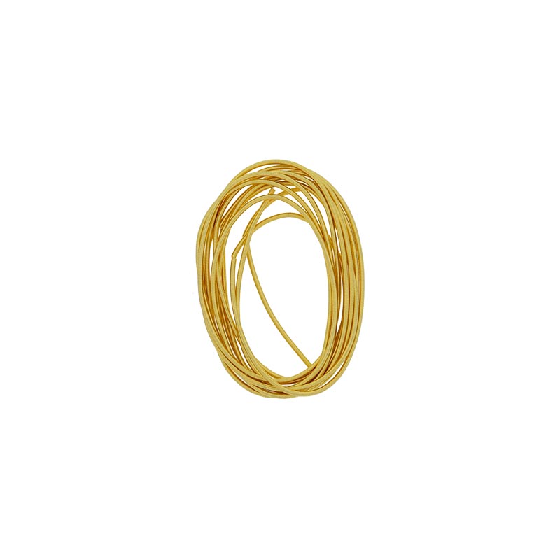 Cannetille fine en cuivre doré - Lg 1 m - Diam du fil 0,8 mm