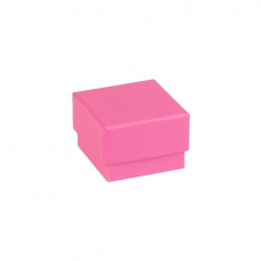 Écrin bague carton lisse satiné rose fuchsia