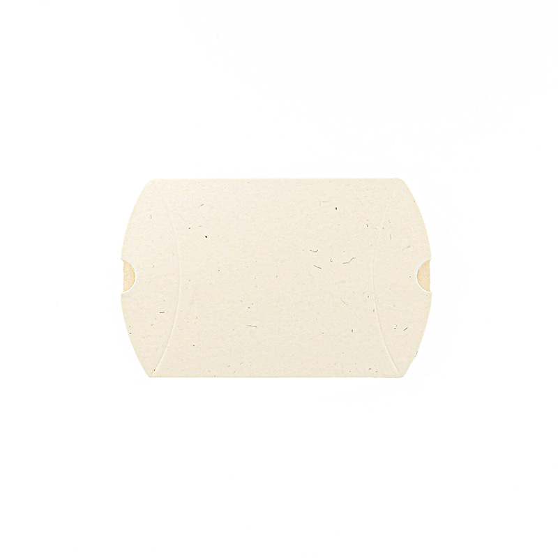 Berlingots carton couleur crème mat, 350g - 7 x 7,5 x 2,3cm