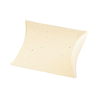 Berlingots carton couleur crème mat, 350g - 7 x 7,5 x 2,3cm