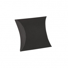 Berlingots carton noir mat, 290g - 4 x 6 x 2cm