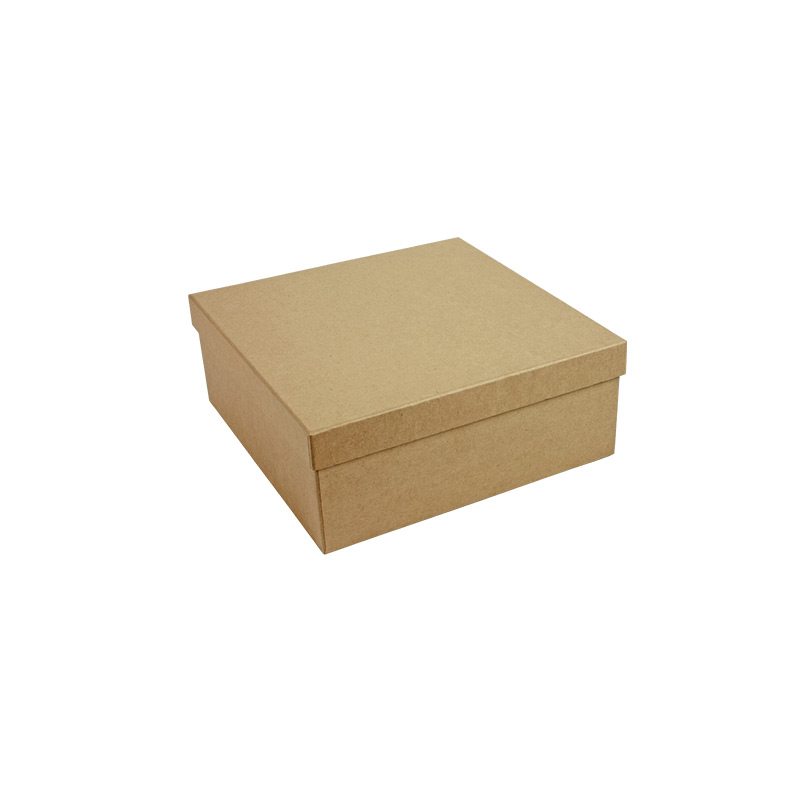 Boîte carton kraft naturel 20 x 20 x H 7cm