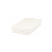 Boîte carton mat blanc 15 x 25 x 5cm
