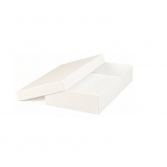 Boîte carton mat blanc 15 x 25 x 5cm