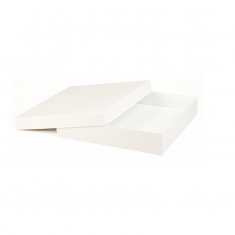 Boîte carton mat blanc 27 x 27 x 5cm
