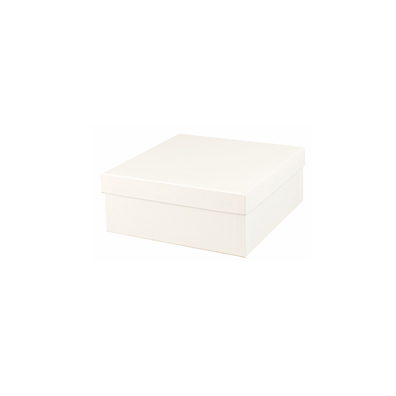 Boîte carton mat blanc 20 x 20 x 5cm