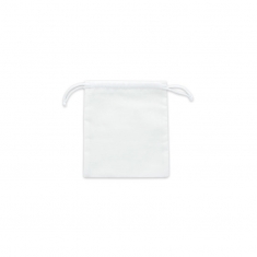 Bourses 100% coton avec cordelettes coton blanc 12 x 14 cm