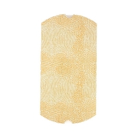 Berlingots carton impression lézard blanc et doré, 290g - 4 x 6 x 2cm