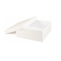 Boîte carton mat blanc 20 x 20 x 5cm