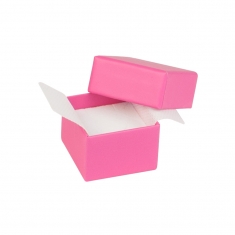 Écrin bague carton lisse satiné rose fuchsia