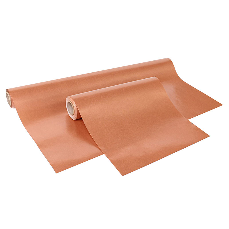 Papier cadeau mat irisé terracotta, 0,35 x 50m, 70g