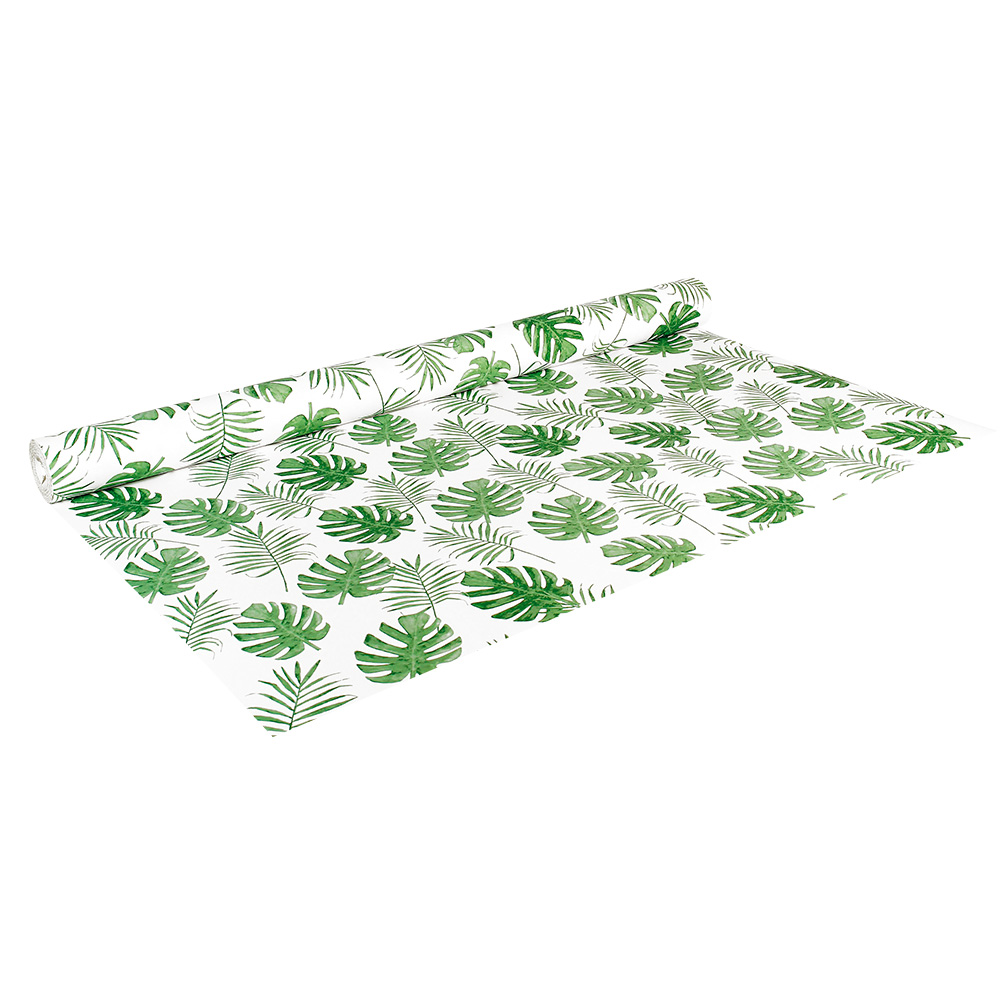 Papier cadeau collection Jungle vert/blanc 0,70 x 25m, 90g
