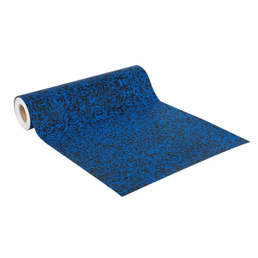 Papier cadeau noir et bleu Carton à dessin, 0,35 x 50m, 90g