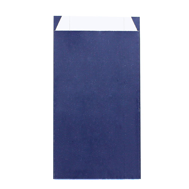 Sachets cadeau bleu marine mat irisé, 18 x 6 x 35cm, 70g (x50)