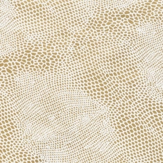 Papier cadeau imprimé lézard blanc/doré 0,35 x 50 m, 70 g