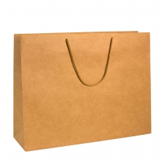 Sacs papier kraft haut de gamme naturel 52 x 16 x H 40 cm, 175 g