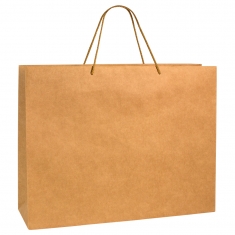 Sacs papier kraft haut de gamme naturel 52 x 16 x H 40 cm, 175 g