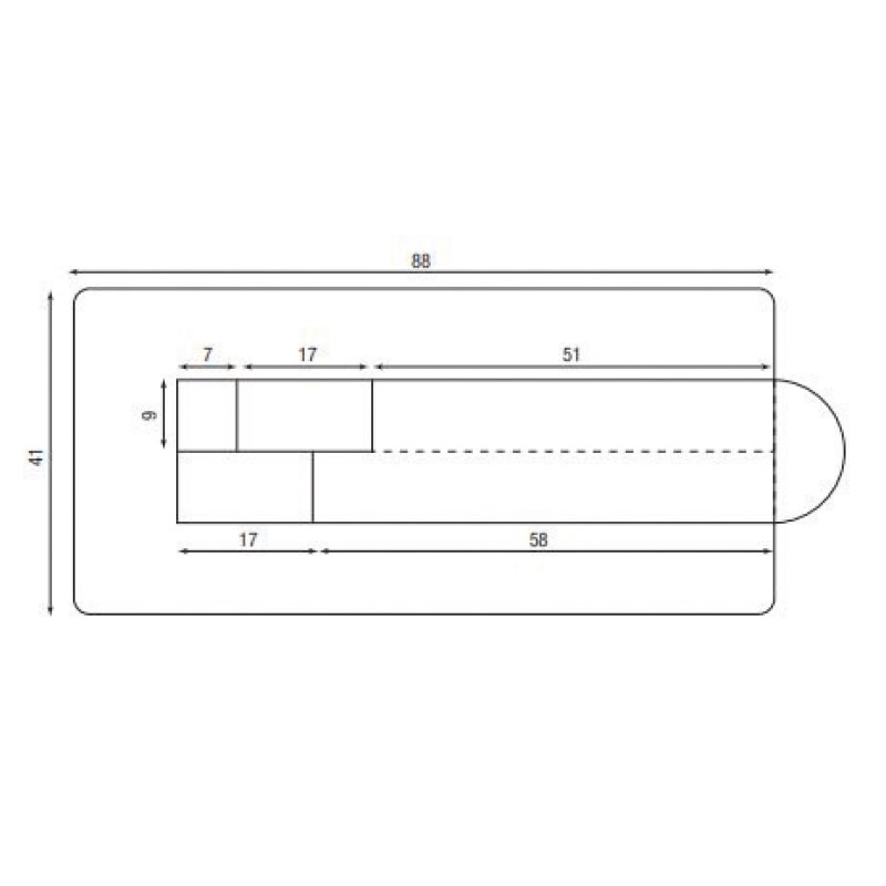 Étiquettes montres couché chrome pour imprimante thermique - 75x9mm (x1000)