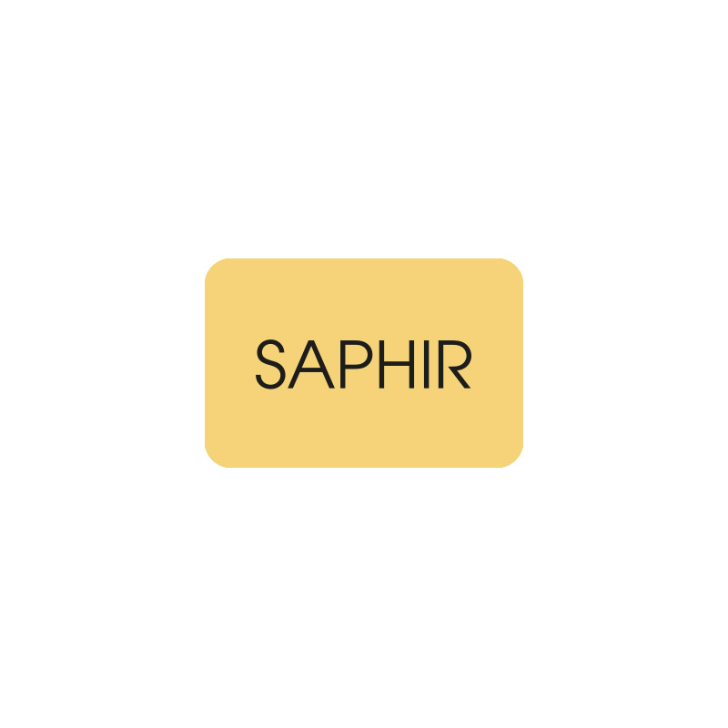 Étiquettes adhésives dorées en boîte distributrice - SAPHIR