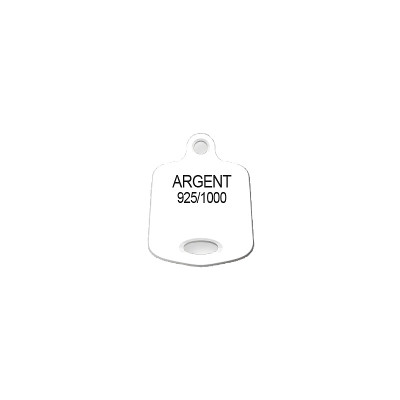 Etiquettes carton d\\\'étalage pour chaîne/pendentif - Argent 925/1000