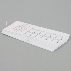 Etiquettes plastique en planches pour chaîne/pendentif - Argent 925/1000