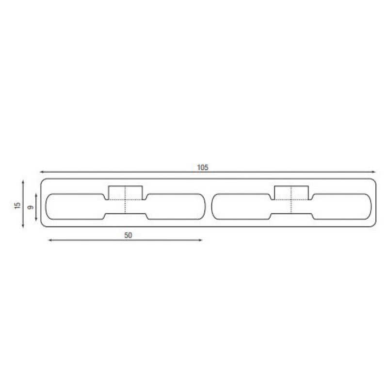 Étiquettes bagues couché brillant pour imprimante thermique - 50x9mm (x1000)