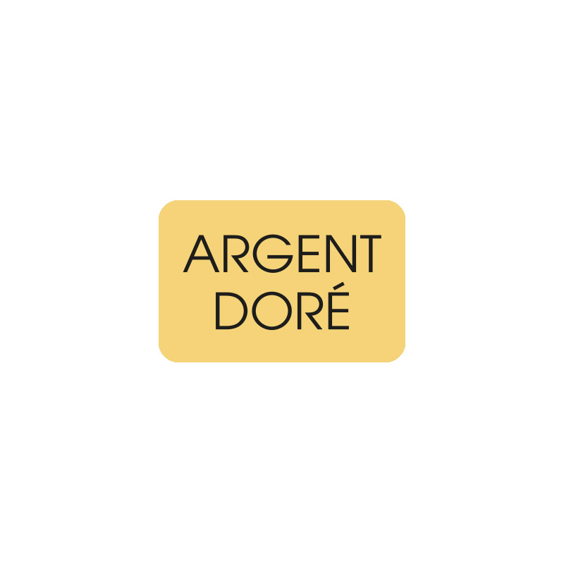 Étiquettes adhésives dorées en boîte distributrice - ARGENT DORÉ