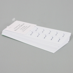 Etiquettes plastique en planches pour boucles d\'oreilles - Neutre