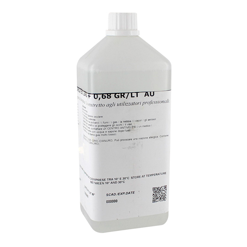 Bain électrolytique de dorure or jaune - 1 L