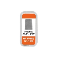 Soudure Or jaune 375/1000 en plaque, 650°C - 720°C