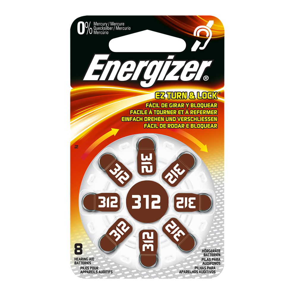 Piles auditives AC312 Energizer