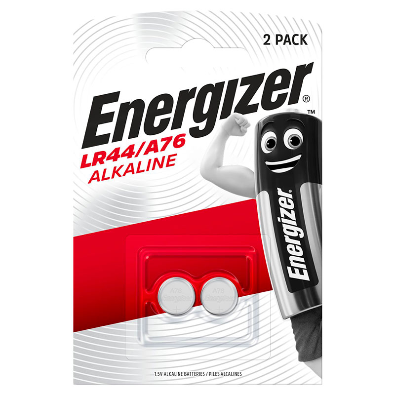 Piles alcalines LR44/A76 Energizer max - Blister x2