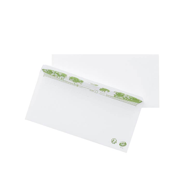 Enveloppes blanches 100% recyclé 80g, 11 x 22cm (x70)