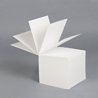 Bloc cube feuilles blanches encollées (x800)