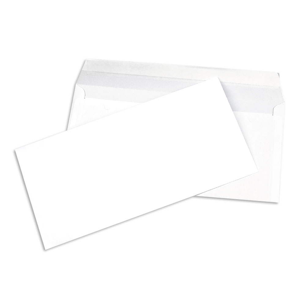 Enveloppes blanches vierges, 80 g (x50)