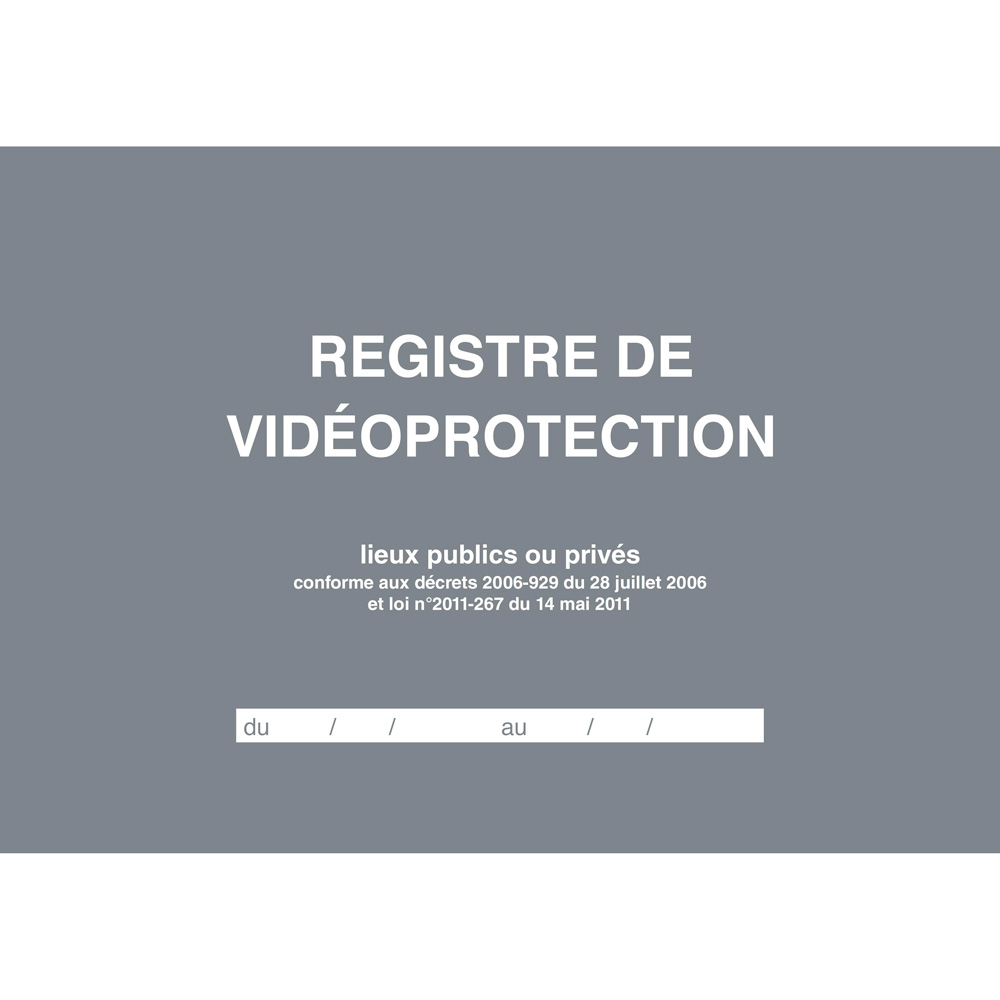 Registre de vidéoprotection