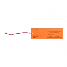 Tickets réparation Horlogerie-Bijouterie, orange (x100)