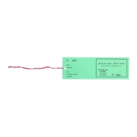 Tickets réparation Horlogerie-Bijouterie, vert (x100)