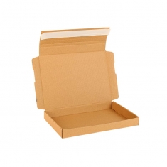 Boîtes pliantes d\'expédition ÉCO, kraft naturel 17,7 x 11,8 x 2,9cm (x10)