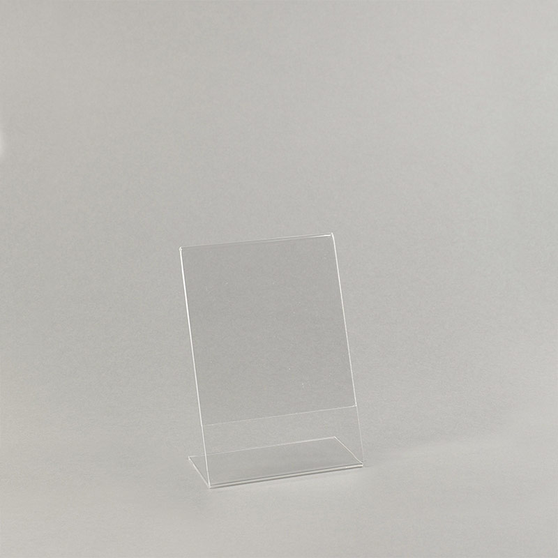 Chevalet porte-affiche A6 plexi transparent