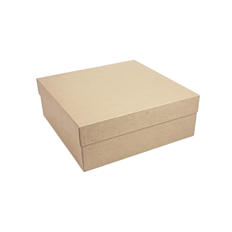 Boîte carton kraft naturel 27 x 27 x H 10cm