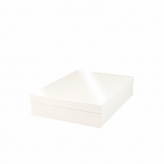 Boîte carton blanc brillant 23 x 31 x H 7cm