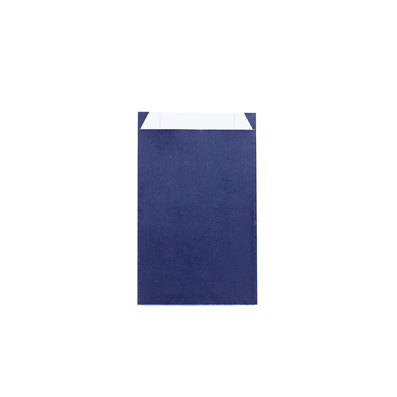 Sachets cadeau bleu marine mat irisé, 7 x 12cm, 70g (x125)