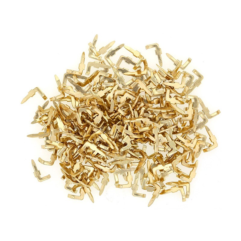 Crochets coudés pour chaînes en métal laiton doré (x1000 pcs)
